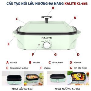 Nồi lẩu nướng đa năng Kalite KL-663