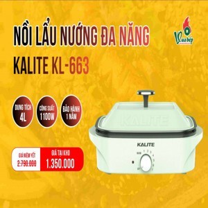 Nồi lẩu nướng đa năng Kalite KL-663