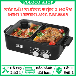 Nồi lẩu nướng điện Lebenlang LBL8583