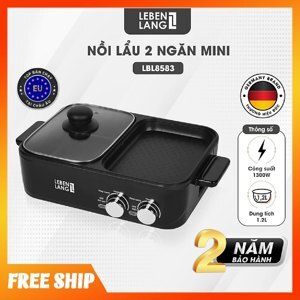 Nồi lẩu nướng điện Lebenlang LBL8583