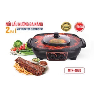 Nồi lẩu nướng Matika MTK-4020 - 1700W