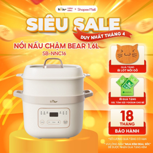 Nồi nấu chậm Bear 1.6l