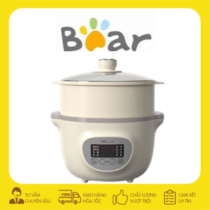 Nồi nấu chậm đa năng kèm lồng hấp 1.6L Bear DDZ-D16J3