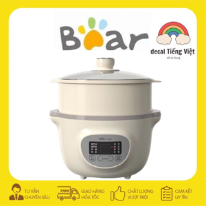 Nồi nấu chậm đa năng kèm lồng hấp 1.6L Bear DDZ-D16J3