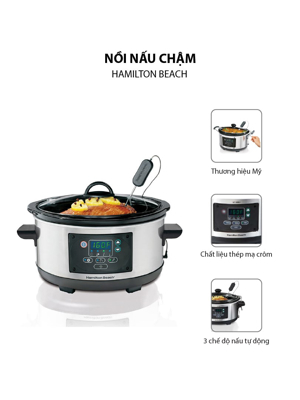 Nồi nấu chậm Hamilton Beach 4.5l - 33956A