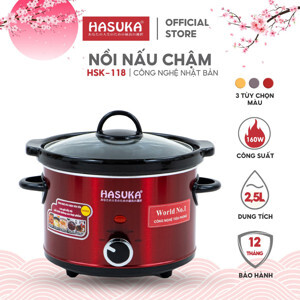 Nồi nấu chậm Hasuka HSK-118 - 2.5 Lít