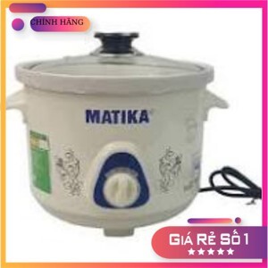 Nồi nấu chậm, nồi tiềm, nồi kho cá Matika MTK-9115 - 1,5 lít