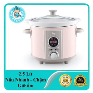 Nồi nấu chậm thông minh hẹn giờ 2,5 lít Fatzbaby Slow 4 FB9125M