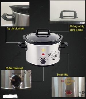 Nồi nấu cháo đa năng BBCooker BS25 (BS-25) - 2.5L