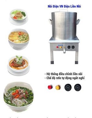 Nồi nấu phở điện liền nồi DL-20L (inox 304)