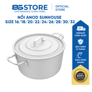 Nồi nhôm anod Sunhouse SHG2732SA - 32 cm