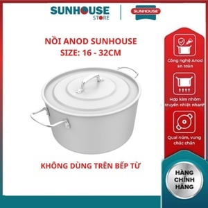 Nồi nhôm anod Sunhouse SHG2732SA - 32 cm