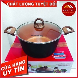 Nồi nhôm chống dính đáy từ 24 cm Sunhouse SHG2024MCA
