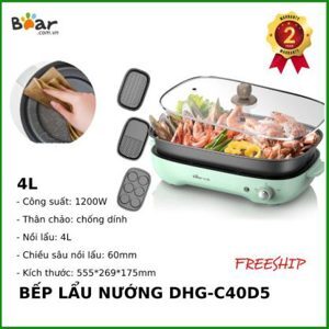 Nồi nướng lẩu đa năng Bear DHG-C40D5