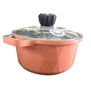 Nồi phủ men Ceramic size 20cm sử dụng bếp từ Korea King KDC-2000IHC