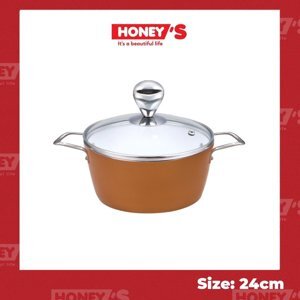 Nồi phủ sứ an toàn Honey'S HOAP2C242 - 24cm