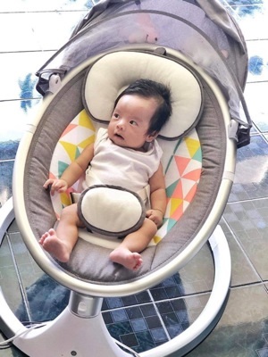 Nôi rung điện tự động cho bé KUB