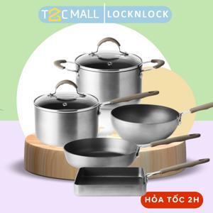 Nồi sâu lòng Lock&Lock Handycook có tay cầm và nắp đậy 14cm LHD1141