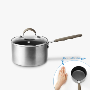 Nồi sâu lòng Lock&Lock Handycook có tay cầm và nắp đậy 14cm LHD1141