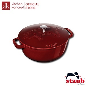 Nồi Staub tròn nắp có hình heo - 24cm