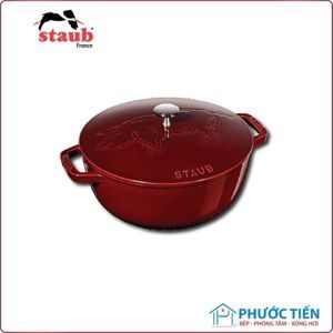 Nồi Staub tròn nắp có hình heo - 24cm