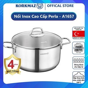 Nồi thép không gỉ Perla Korkmaz A1657 5,5L