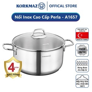 Nồi thép không gỉ Perla Korkmaz A1657 5,5L