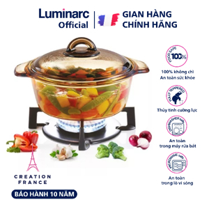 Nồi thủy tinh Luminarc Blooming H6721 - 1 Lít