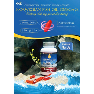 Dầu cá NORWEGIAN FISH OIL Omega-3 500mg x 180 viên