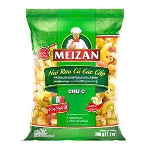 Nui chữ C cao cấp Meizan gói 200g