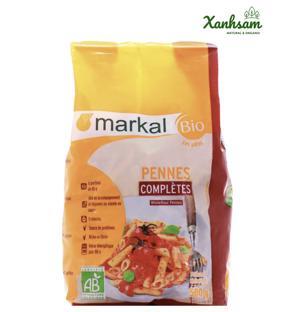 Nui xoắn ống lứt hữu cơ Markal 500g