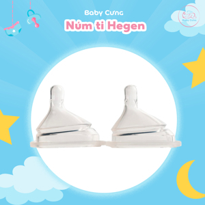 Núm ti Hegen size M dành cho bé từ 3-6 tháng tuổi ( bán lẻ 1 cái)