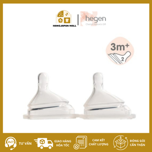 Núm ti Hegen size M từ 3-6 tháng (set x 2 cái)