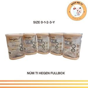 Núm ti Hegen size Y-cut dành cho bé dùng thức ăn sệt