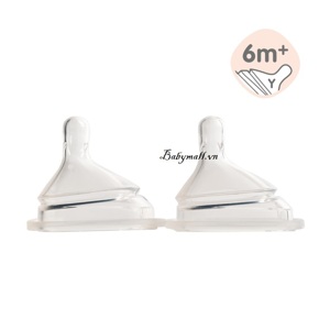 Núm ti Hegen size Y-cut dành cho bé dùng thức ăn sệt ( Bán lẻ 1 cái)