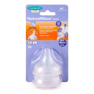 Núm ti Lansinoh NaturalWave size M cho bé từ 3 – 6 tháng tuổi, 2 cái