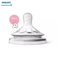 Núm ti silicone Philips Avent cho trẻ sơ sinh SCF651.23