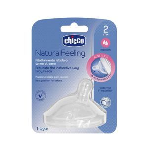 Núm ty nghiêng Pisa Natural Feeling chảy trung bình Chicco 2M+