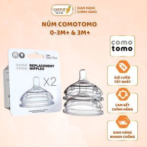 Núm ty silicone Comotomo 6m+ (set 2)