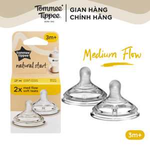 Núm ty Tommee Tippee Medium Flow 3-6 tháng