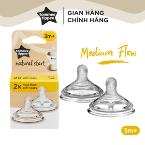 Núm ty Tommee Tippee Medium Flow 3-6 tháng