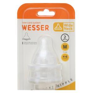 Núm ty Wesser cổ rộng size M (4 - 6 tháng)