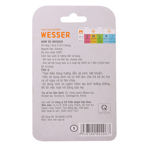 Núm ty Wesser cổ rộng size S (0 - 3 tháng)