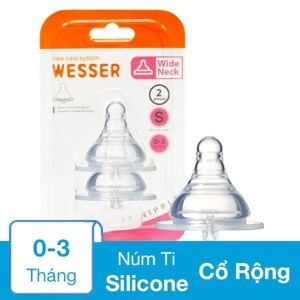 Núm ty Wesser cổ rộng size S (0 - 3 tháng)