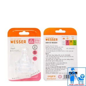 Núm ty Wesser cổ rộng size S (0 - 3 tháng)