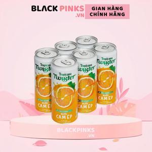Nước cam ép Twister Tropicana lốc 6 lon x 320ml