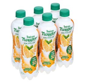 Nước cam ép Twister Tropicana lốc 6 lon x 320ml