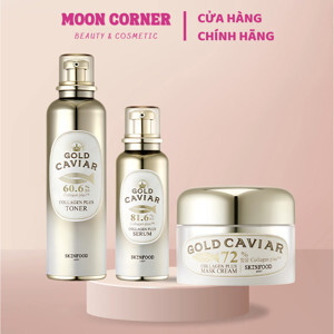 Nước Cân Bằng Chiết Xuất Trứng Cá Tằm Và Tinh Thể Vàng Skinfood Gold Caviar Toner