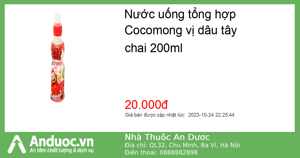 Nước Cocomong Yogurt dâu 200ml