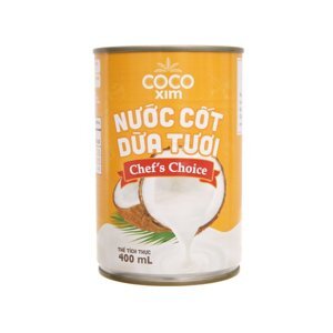 Nước cốt dừa tươi chef's choice Cocoxim lon 400ml